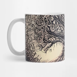 Yggdrasil tree of life pattern Mug